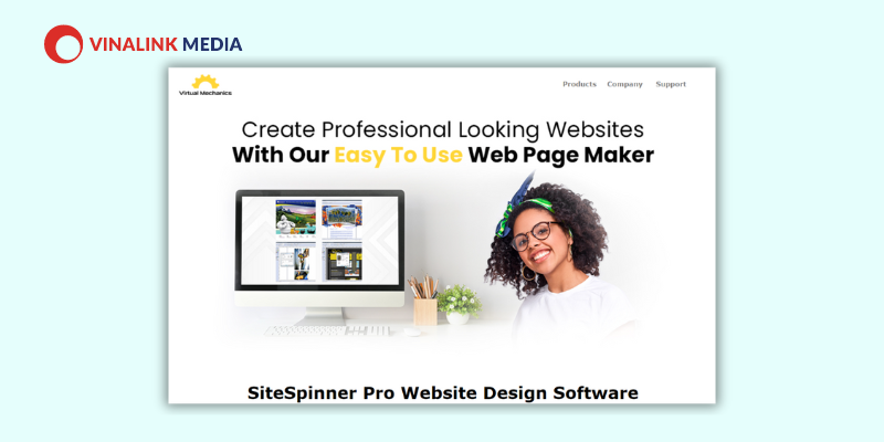 Phần mềm thiết kế web SiteSpinner